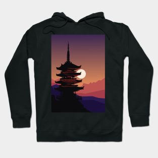 Sunset in japan Hoodie